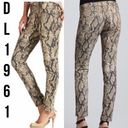 DL1961  Emma Brown Snake Python Animal Print Jeans 27 Photo 1