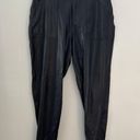 Spanx - Faux Leather Jogger Pants Black Photo 2