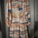 Sweet Rain Boho Kimono Dress With Beautiful Gold Accents Photo 1