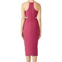 Cinq à Sept Cinq a Sept Yael Halter Midi Dress Gown Orchid Pink Muted Mauve Cut Outs size 10 Photo 2