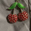 Cherry necklace in heart case , pair your items up with jeans , dresses, skirts Red Photo 4