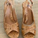 Sofft Women's Open Toe Slingback Stacked Heels Cork Leather Size 8.5 NEW Portia Photo 7