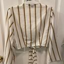 Forever 21 Long Sleeve Striped Crop Top Photo 1