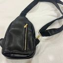 Black Vegan Leather Crossbody/ Fanny Pack Bag Photo 3