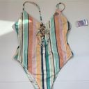 Forever 21  striped swimsuit suit. Photo 0