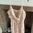 The Row -a Peach Cross Front V Neck Speghetti Strap Summer Dress Size Large Photo 1