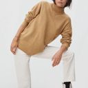 Everlane  The Cozy Stretch Pullover Wool Yak blend Camel Sweater size Small Photo 0