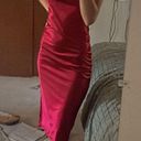 Silk Slip Dress Red Size XS Photo 0