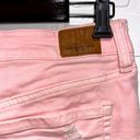 American Eagle  Outfitters Pink Distressed Denim Shorts Size 6 Photo 5