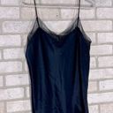 Vince  Lace Edge Silk Camisole in Navy Size M Photo 4