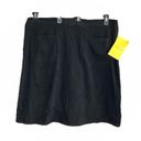 Denim & Co . New w Tag From QVC Black Elastic Back Skirt w Side Zip/Button Women 3X Photo 0