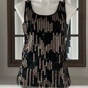 Romeo + Juliet Couture Romeo & Juliet Black Tank Top! w/Gold Sequins Size L Photo 2