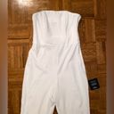 Lulus Edith White Strapless Wide-Leg Jumpsuit Photo 6