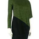 Oleg Cassini  Asymmetrical Black Green Mini Small Dress Photo 1