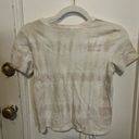 Aerie tiedye cutout tie tee tshirt top ss boho hippie retro casual lounge tan Photo 2