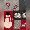 Croft & Barrow Vintage  Ugly Christmas Sweater Patchwork XL Embroidery Snowman‎ Photo 2