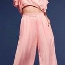 Anthropologie  Maeve Nell Wide Leg Crop Culottes Pink Sz Large Photo 0