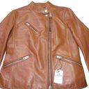 Coach NWT  Uptown Racer in Saddle Sheep Leather Motorcycle Moto Jacket XS $895 Photo 2