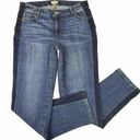 Crown & Ivy Crown Ivy Size 8 Denim Jeans Blue Skinny Blue Side Stripes Photo 0