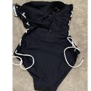 Tommy Hilfiger New.  black lace side bandeau swimsuit. Size 8 Photo 5