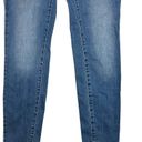 J. McLaughlin  Womens 4 Skinny Treva Jean Blue Medium Denim Zip Pockets *TINY FLAW Photo 2