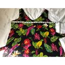 Mango  Casual Women's Floral Tropical Print Top Size Medium Photo 2