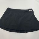 FILA  Women's Mini Pleated Skirt Sports Tennis Golf Active Skort Black Size Large Photo 0