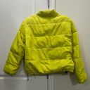 Sanctuary  Acid Green Just Chill Cropped Puffa Jacket Size Small $199 Photo 5