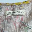 We The Free Angelina Crop Top Sheer Floral Button Front size Medium Photo 3