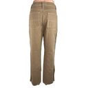 Reformation  Khaki Tan High Rise Ankle Denim Stretch Wide Leg Jeans Size 29 Photo 2