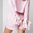 Pink Pajama Top and Short Set Photo 3