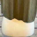 Edge GREEN ENVELOPE Cropped Rough  Top w Single Button Closure Olive Green-S Photo 4