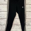 Adidas Stretch Leggings Three Stripe Black-Large Photo 0