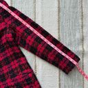 Valerie Stevens  Fuchsia Red Black 100% New Wool Vintage Tweed Blazer 6 Petite Photo 6