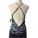 City Triangles  Printed Velvet Faux Wrap Spaghetti Strap Maxi Gown Dress NEW  11 Photo 4