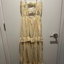 Yellow Floral Maxi Dress Photo 2