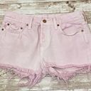 Levi's Levi’s Button Fly Pink Cut-off Denim Shorts 27 Photo 3