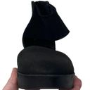 Eileen Fisher Mesh Ankle Nubuck Wedge Women’s Size 6 1/2 Black Shoes Zipper Back Photo 14