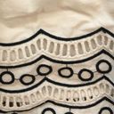 Talbots Petites Black White Full Pleated Skirt Sz. 10P Floral Lined Crochet Hem Photo 4