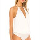 BCBG Maxazria Wrap Front Bodysuit in Gardenia M Sleeveless Photo 2