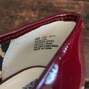 Anne Klein  Red Patent Leather High Heels 3.5" with Zipper Size 9 Photo 6