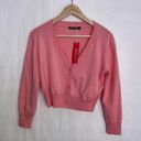 Urban Coco 5/$25  large light pink cardigan crop sweater Photo 0