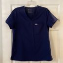 FIGS  top size S excellent condition length 26” bust 36” navy blue Photo 0