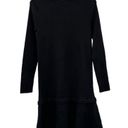 Tuckernuck  Pomander Place Black 3/4 Sleeve Knit Turtleneck Sweater Dress Sz L Photo 1