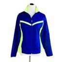 Danskin  ZIP FRONT, COLLARED JACKET  M ROYAL OCEAN POLYESTER ATHLEISURE DANCE Photo 3