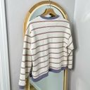 Madewell  (Re)Sourced cotton swing sweatshirt in purple stripe Photo 6