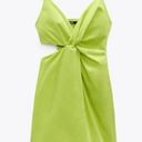 ZARA Green  Cutout Dress Photo 0
