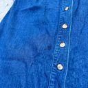 Talbots Vintage  Denim Button Front Long Skirt Photo 3