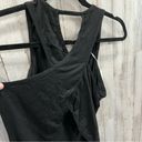 Halara New!  Black Cross Back Open Back Tank Top Womens Size Medium Photo 2