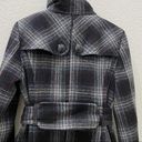 Jones New York  Wool Blend Plaid Pea Coat L Photo 8